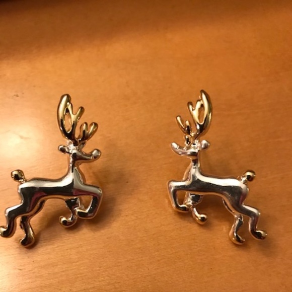 Reindeer Earrings Rudolph Santa Christmas New - Picture 2 of 5